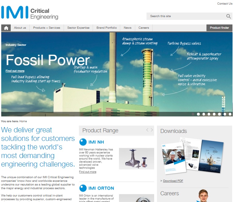 IMI关键流体技术推出全新改版网站